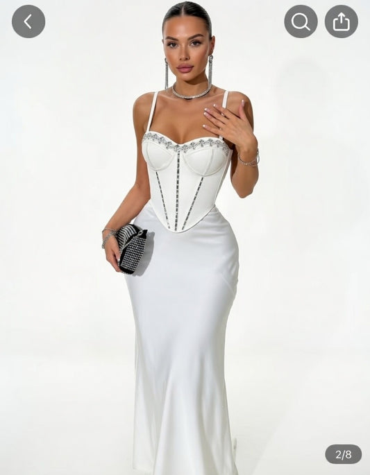 Elegant Corset Vest with Sheer Effect